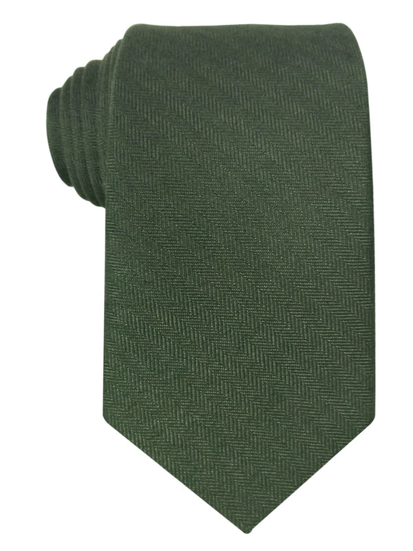 Corbata estrecha lana verde