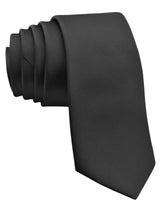 corbata pala estrecha negra