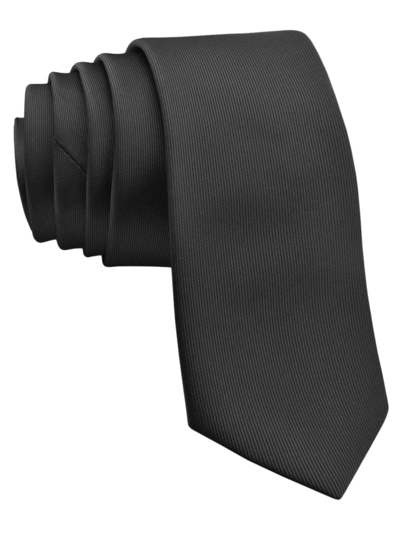corbata pala estrecha negra