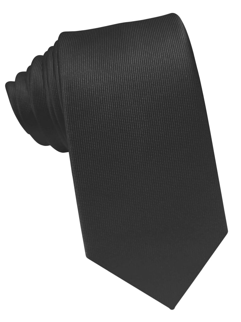 corbata pala estrecha negra