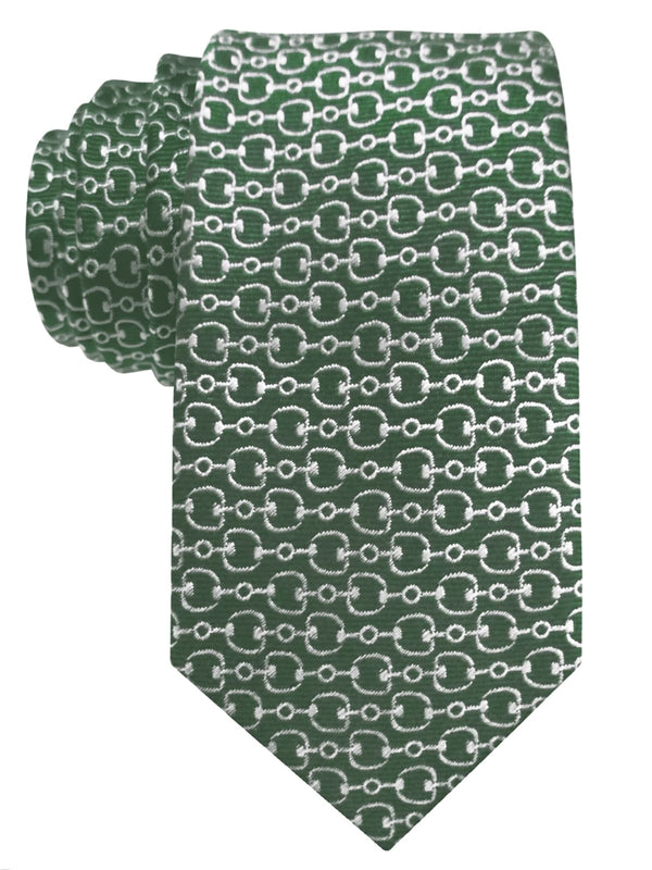 corbata pala estrecha verde fantasia