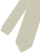 corbata punto pico beige