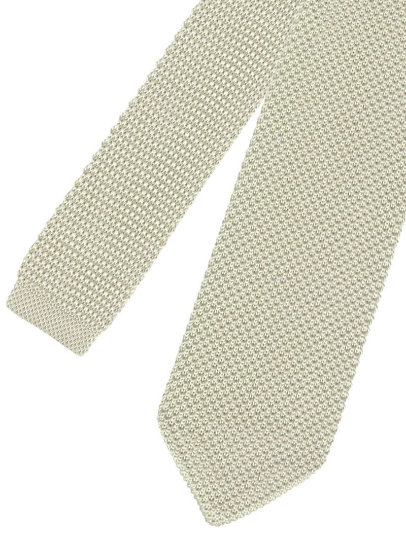 corbata punto pico beige