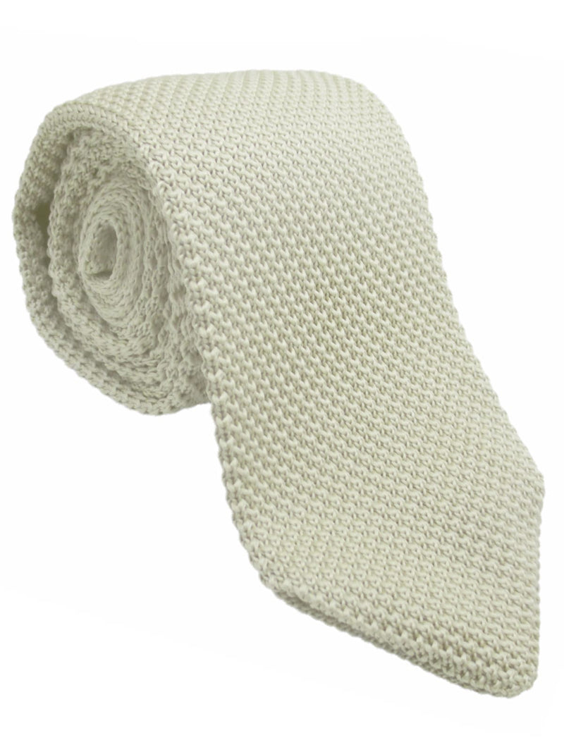 corbata punto pico beige