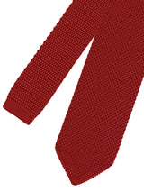 corbata punto pico rojo granate