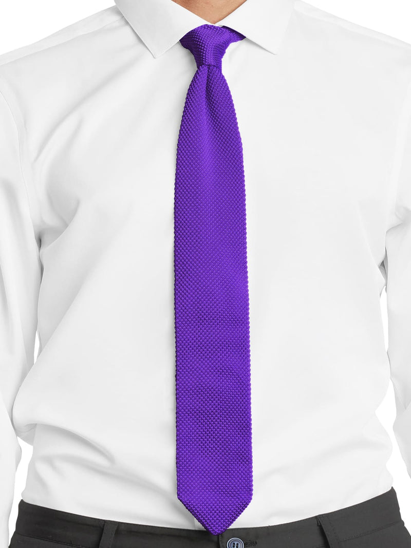 corbata punto pico malva