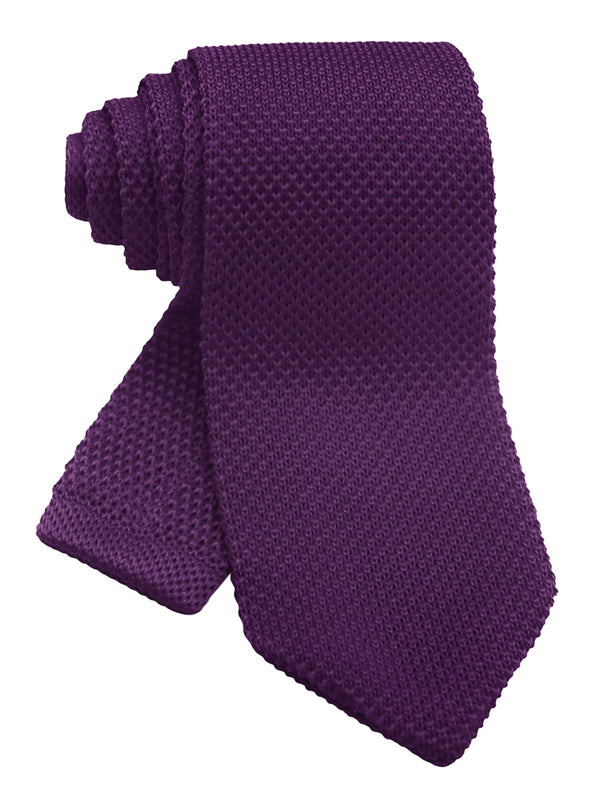 corbata punto pico morado berenjena