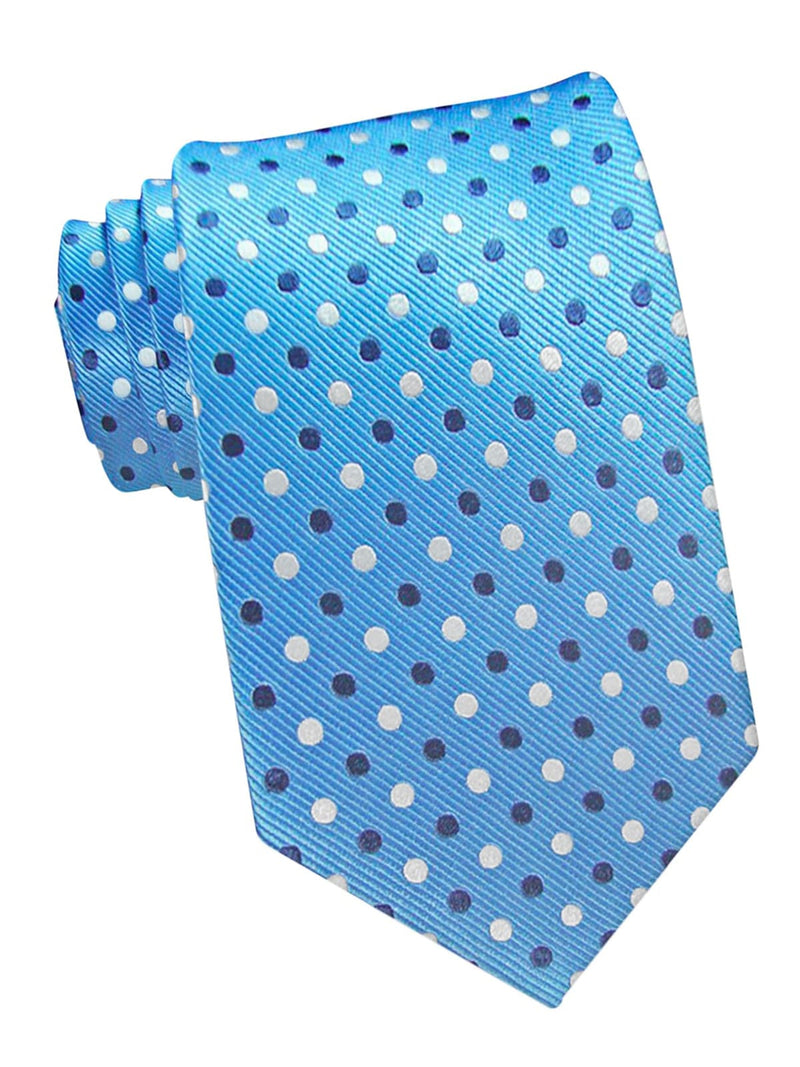 corbata seda azul topos