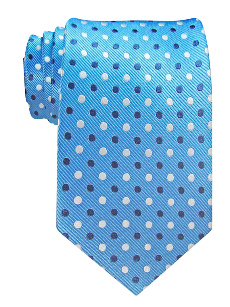 corbata seda azul topos