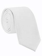 corbata seda blanca