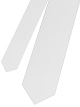 corbata seda blanca