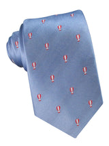 corbata seda azul celeste globos aerostaticos