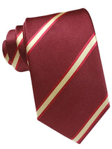 corbata seda granate franjas bandera de españa