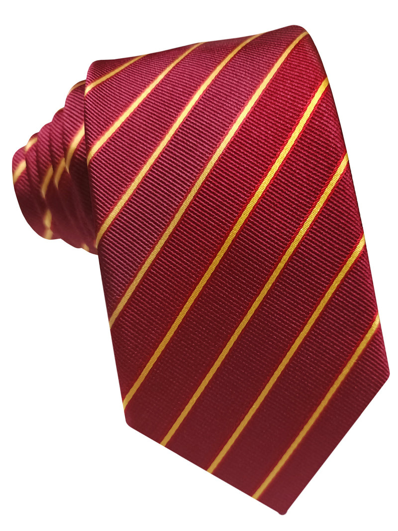 corbata seda granate franjas bandera de españa