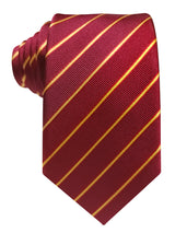 corbata seda granate franjas bandera de españa