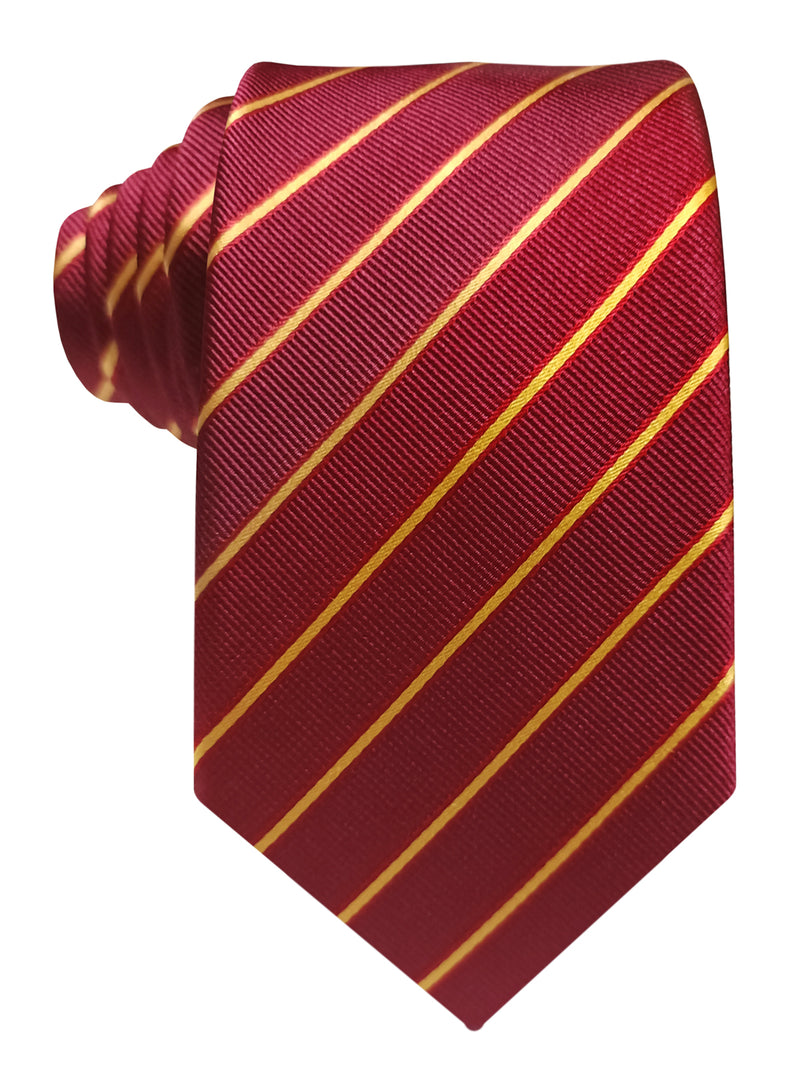 corbata seda granate franjas bandera de españa