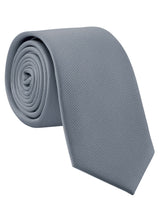 corbata seda gris marengo