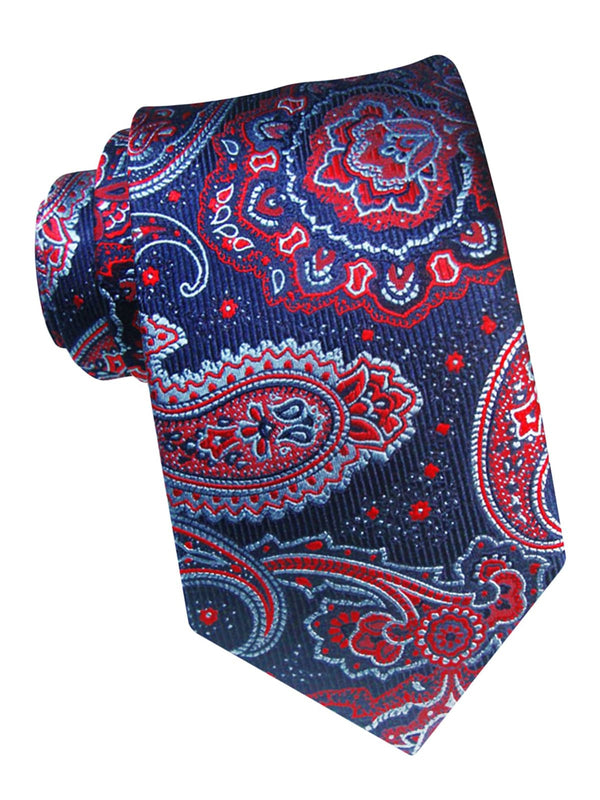 corbata seda azul marino cachemir