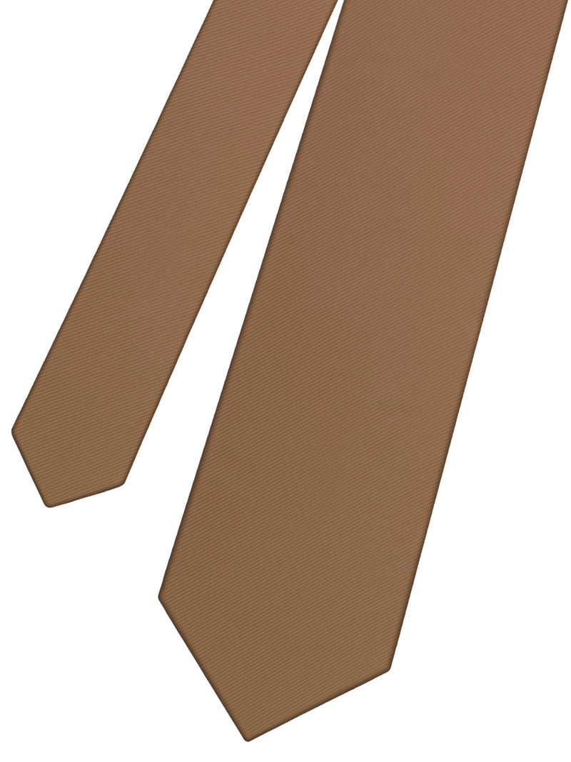 corbata seda marron chocolate