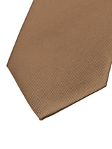 corbata seda marron chocolate