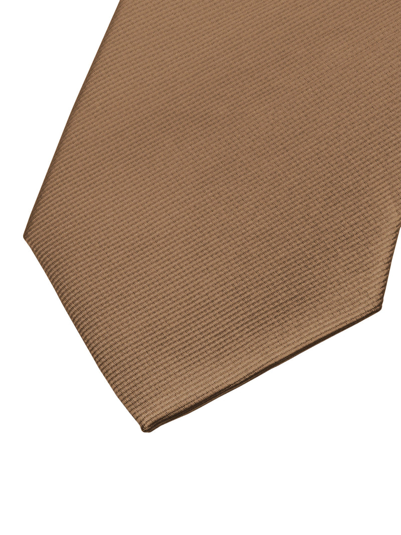 corbata seda marron chocolate