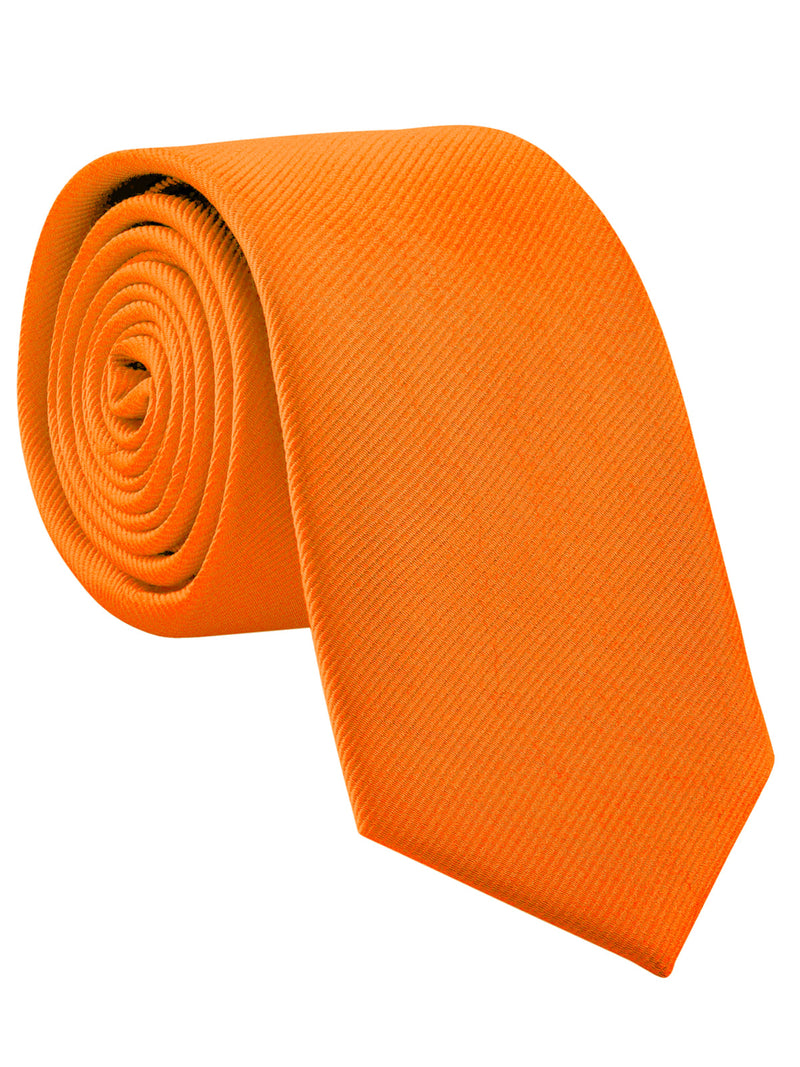 corbata seda naranja