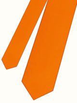 corbata seda naranja