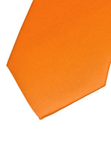 corbata seda naranja