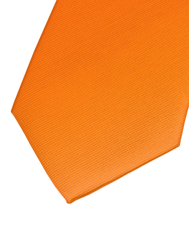 corbata seda naranja