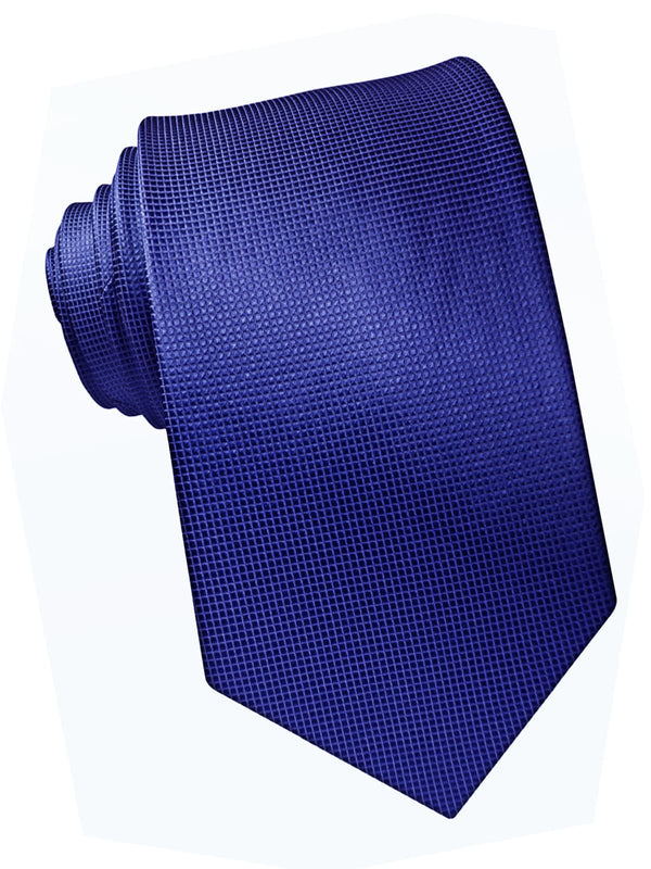 corbata seda color azul tinta