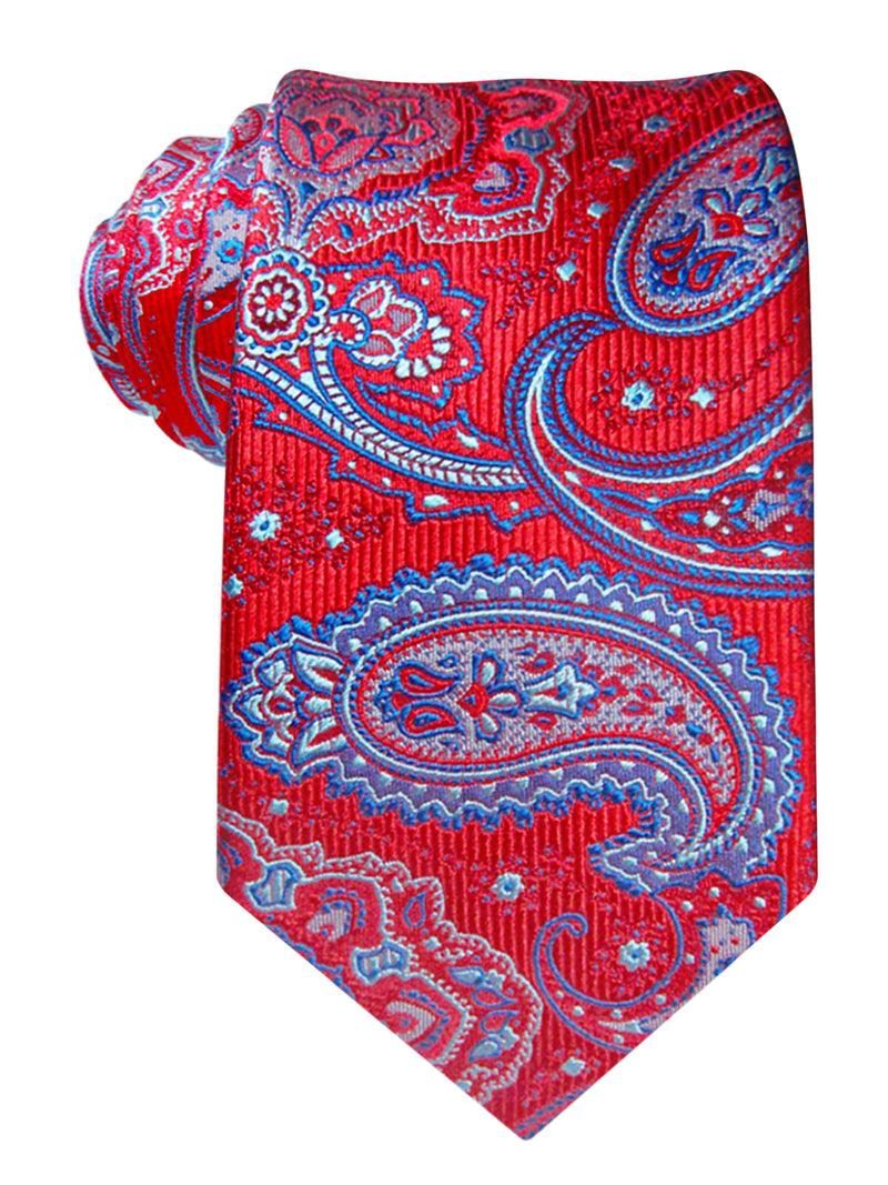 corbata seda roja cachemir