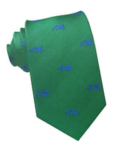 corbata seda verde toro torero azul