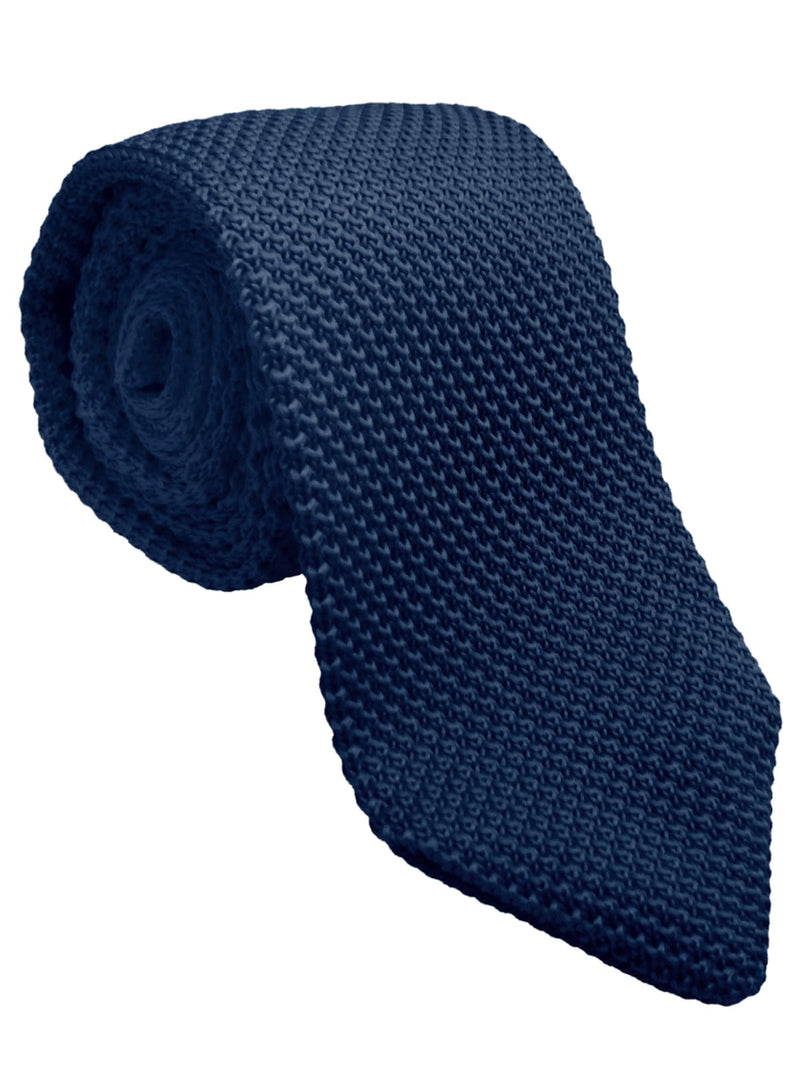 CORBATA PUNTO AZUL MARINO