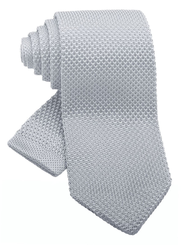 CORBATA PUNTO GRIS PLATA