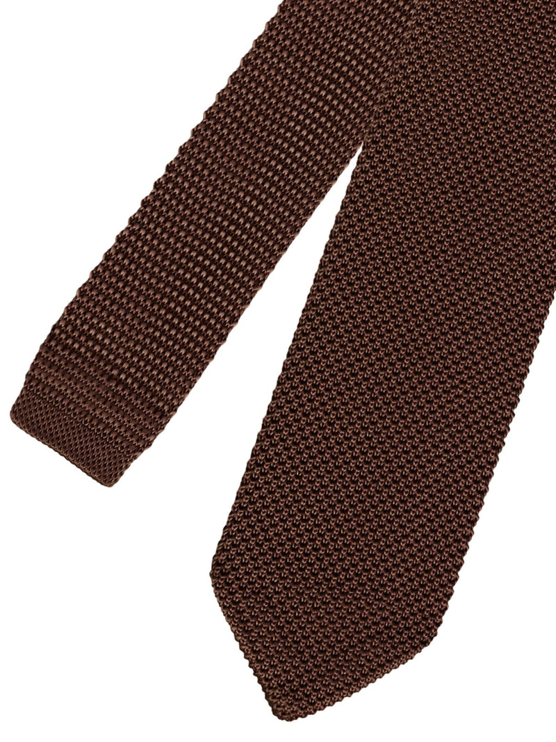 CORBATA PUNTO MARRON CHOCOLATE