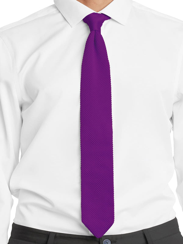 CORBATA PUNTO PURPURA