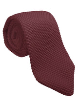 CORBATA PUNTO ROJO VINO