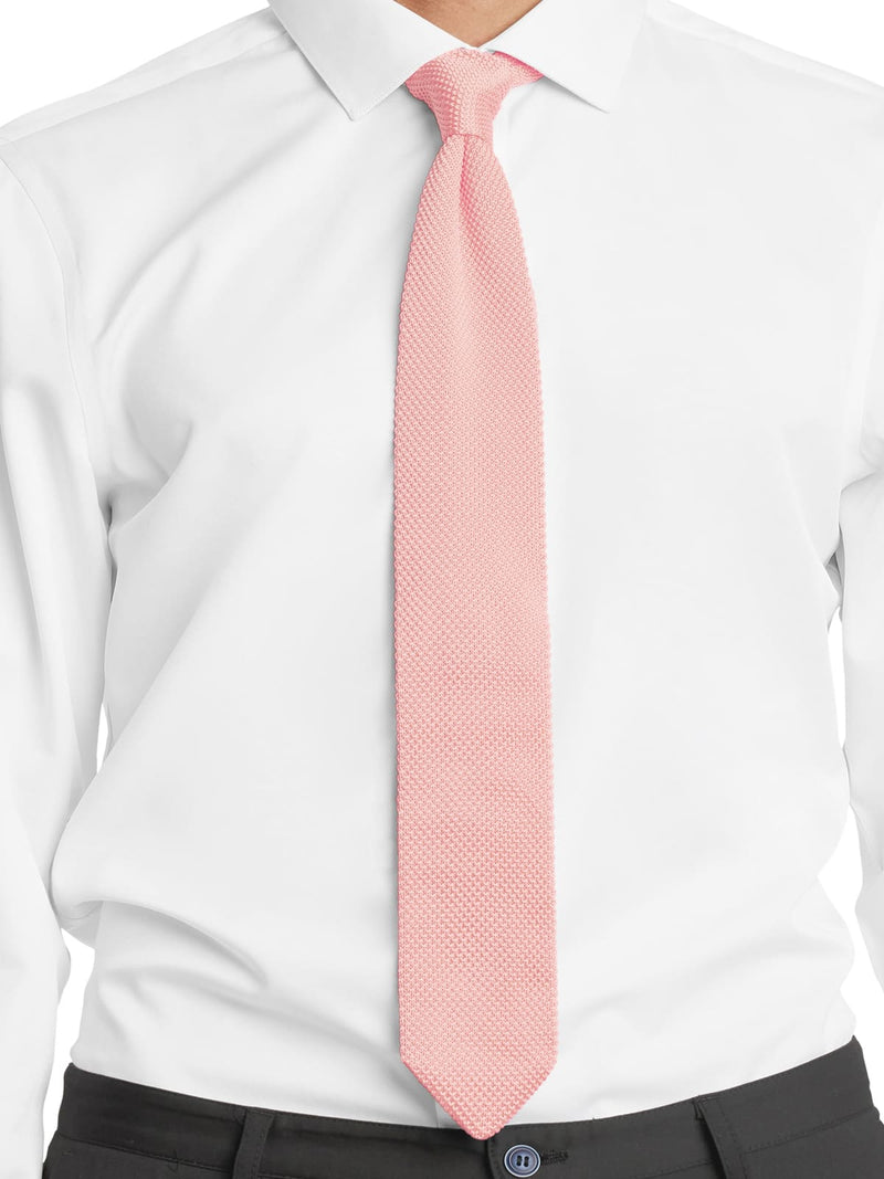 CORBATA PUNTO ROSA SALMON