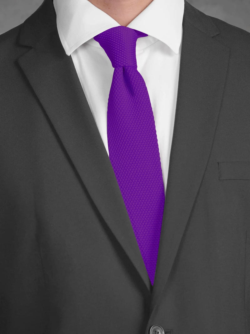 CORBATA PUNTO PURPURA