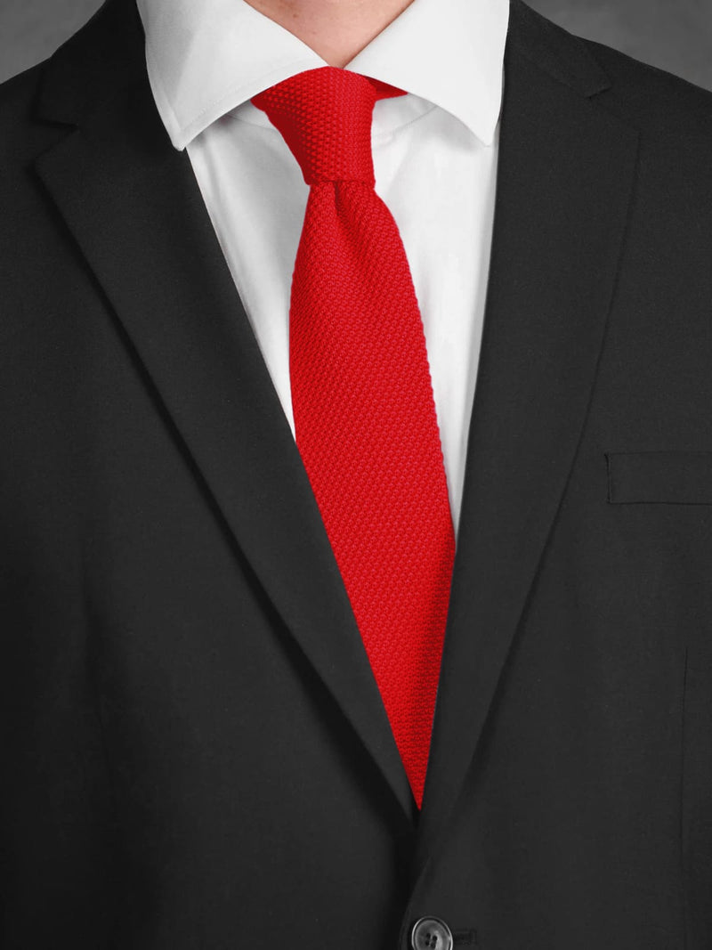 CORBATA PUNTO ROJO PASION