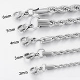 cadena cordon salomonico acero natural