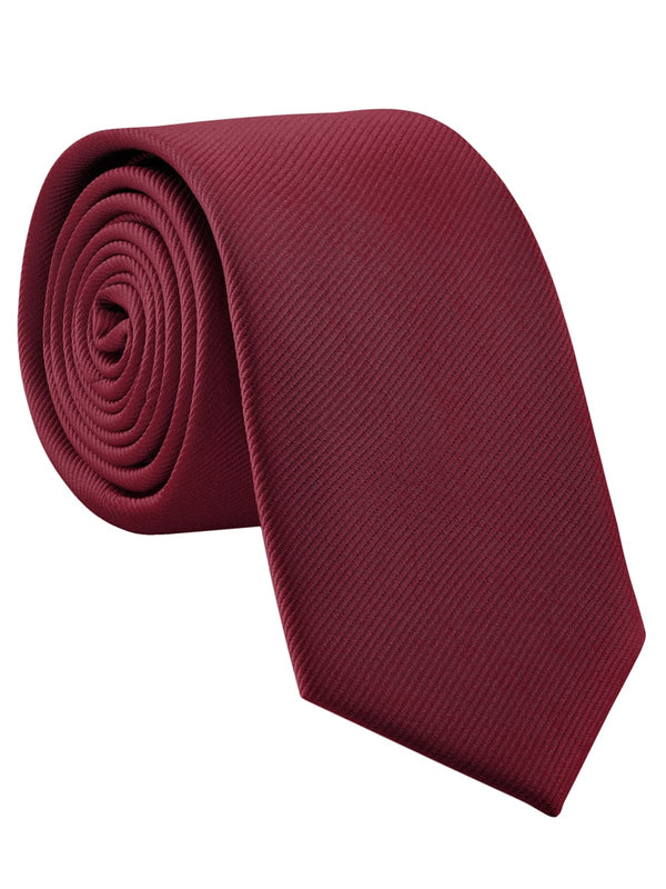 CORBATA SEDA ROJO GRANATE