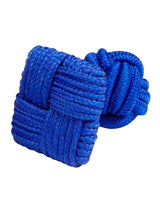 gemelos cuadrados azul añil
