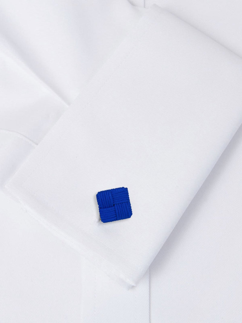 gemelos cuadrados azul añil