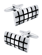 gemelos rectangulares hendiduras mate brillo