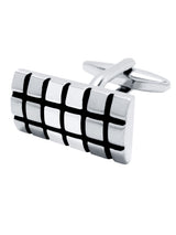 gemelos rectangulares hendiduras mate brillo