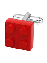 GEMELOS PARA CAMISA PIEZA LEGO ROJA