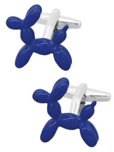 GEMELOS PARA CAMISA PERROS GLOBOS AZUL MARINO