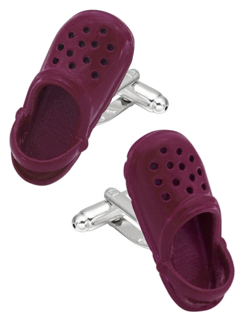 GEMELOS PARA CAMISA ZUECOS CROCS GRANATE