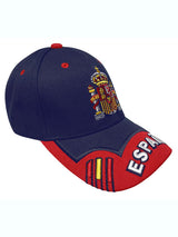 gorra españa azul marino visera roja
